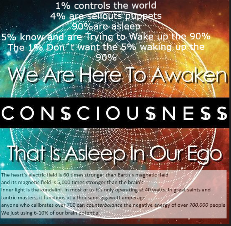 We Are Here to Awaken Consciousness That is Asleep In Our Ego. To create a quantum shift in the consciousness of the masses, 51% of our creations need to be positive. To maintain peace on the planet 51% have to be in agreement and expressing vibration of peace in their own lives and consciousness. When 51% of our projections are vibrating at a higher frequency, the other 49% is instantly absorbed into the higher vibration and the electron vibrates at that higher frequency. Once our thought forms and consciousness, our trust and our vision align at 51% we reach critical mass and nothing can stop our vision materializing.